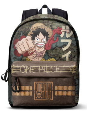 Kit mochila e estojo - One piece luffy personagem anime desenho tamanho  grande padrão escolar e viagem