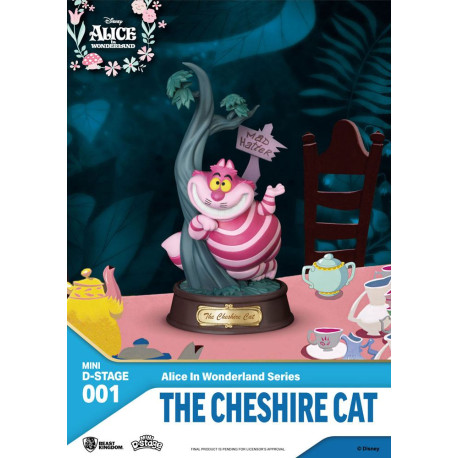 Diorama Figure Le Chat du Cheshire Royaume des Bêtes Alice au Pays des Merveilles