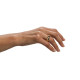 El Señor de los Anillos Anillo Único de tungsteno (bañado en oro) Size 13