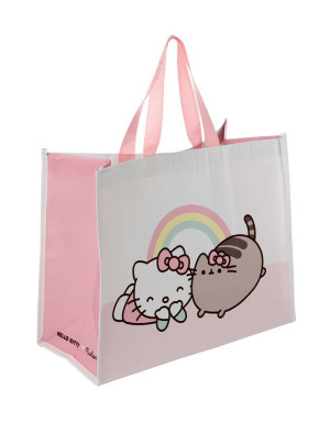 Bolsa de Compra reciclada Pusheen x Hello Kitty