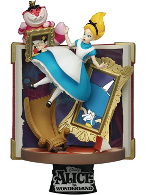 Disney Diorama PVC D-Stage Story Book Series Alice in Wonderland New Version 15 cm