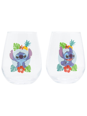 Set de vasos de vidrio Disney Lilo & Stitch