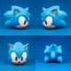 Sonic the Hedgehog Lámpara Mood Light Sonic Head 12 cm