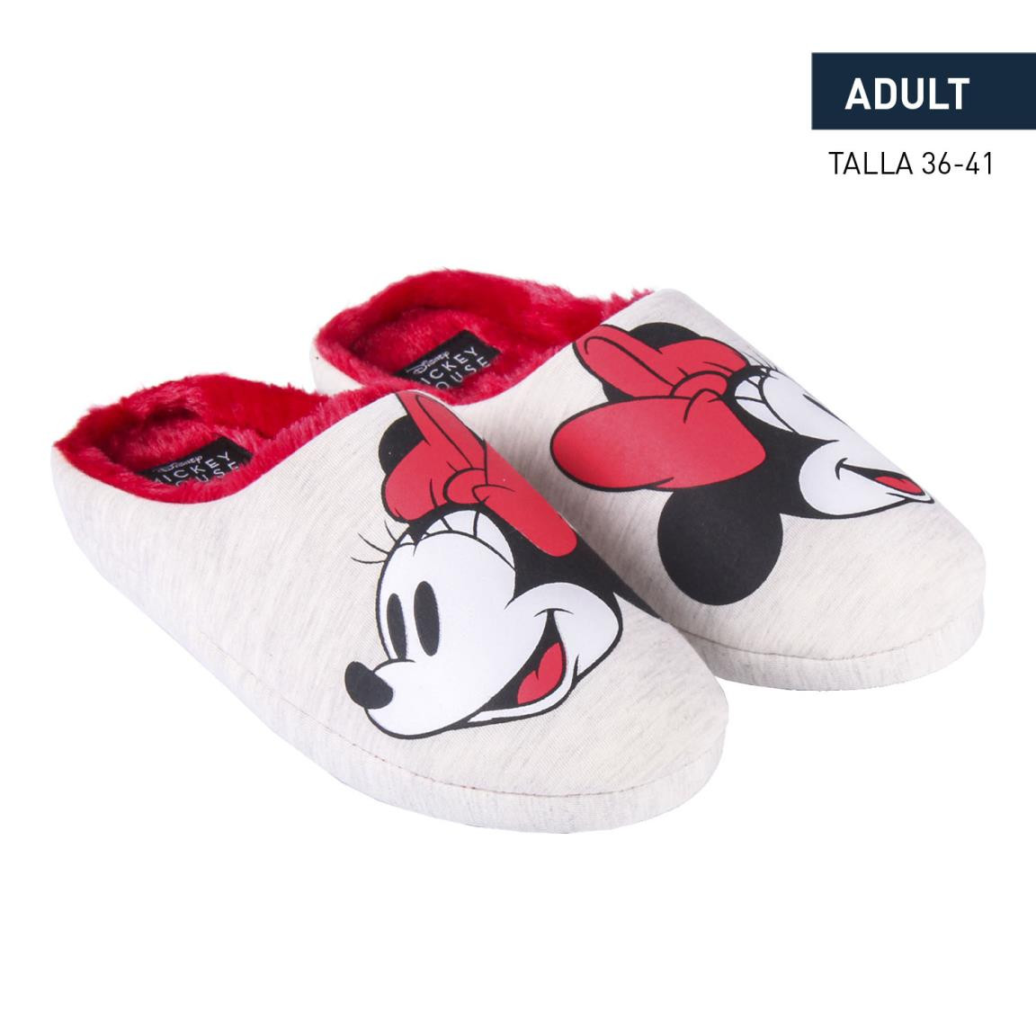 Disney Zapatillas Mujer - Zapatillas de Casa Minnie Stitch (36