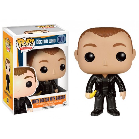 Funko Pop Doctor Who Ninth Doctor with a Banana