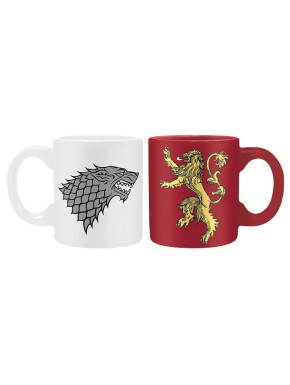 GAME OF THRONES - Set 2 espresso mugs - 110 ml - Stark & Lannister x2