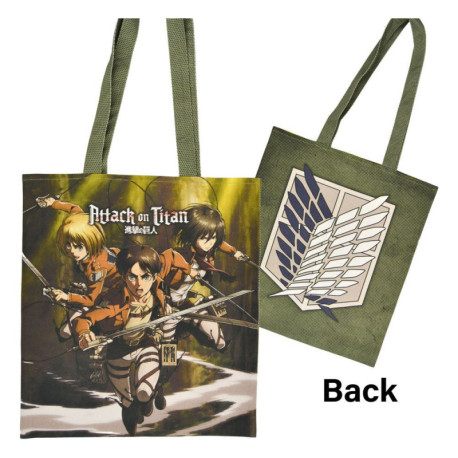 Attack on Titan Bolsa Eren, Mikasa & Armin