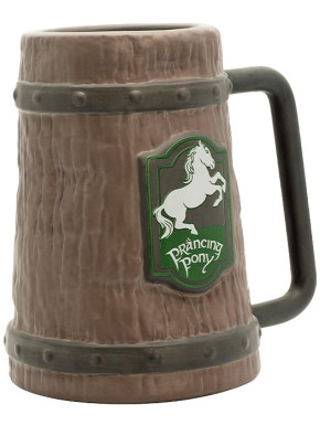 LORD OF THE RINGS - 3D Tankard - Prancing Pony x2
