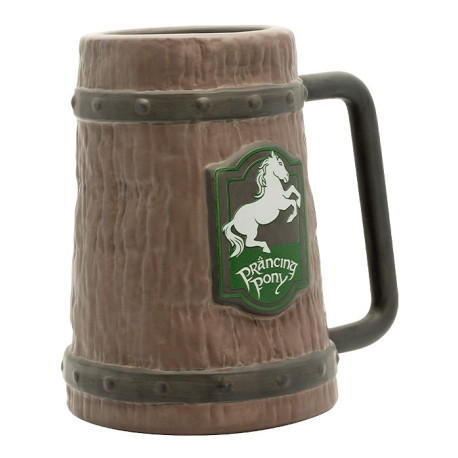 LORD OF THE RINGS - 3D Tankard - Prancing Pony x2