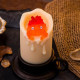 ILLUMINATED CALCIFER & CANDLE ESTATUA PVC  EL CASTILLO AMBULANTE STUDIO GHIBLI