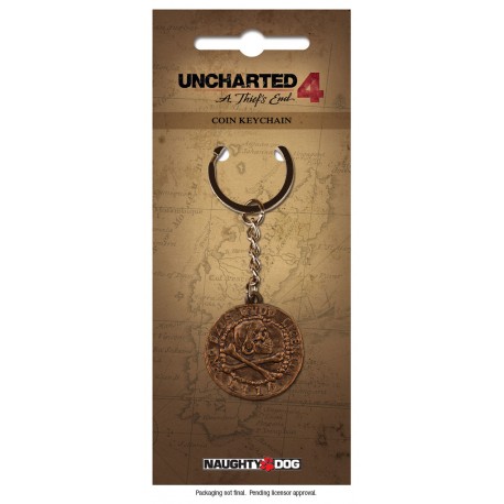 Keychain Uncharted 4 coin pirate