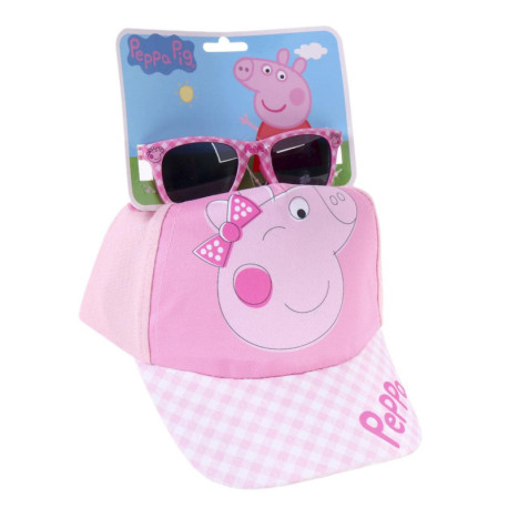Ensemble lunettes de soleil et casquette Peppa Pig