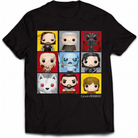 Camiseta Juego de Tronos personajes Pop