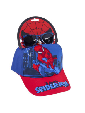 Ensemble lunettes de soleil et casquette Spiderman