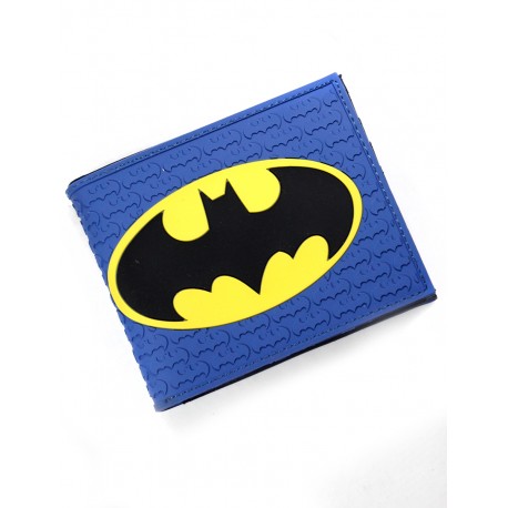 Portefeuille en caoutchouc Batman bleu