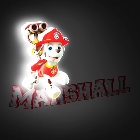 Lampara de pared Patrulla Canina Marshall