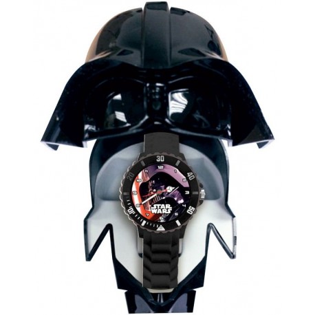 Orologio analogico Darth Vader nel box 3D