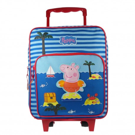 Trolley Peppa Pig blauw