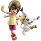 Digimon figures of Hikari Yagami and Tailmon