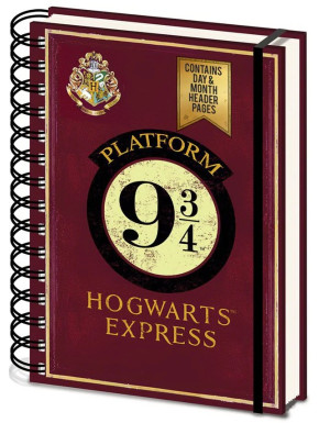 Libreta A5 Andén 9 3/4 Harry Potter