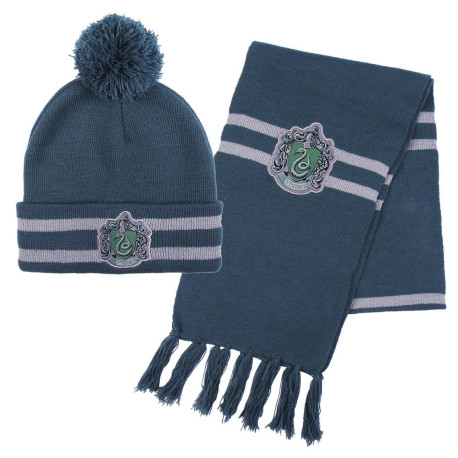 CONJUNTO 2 PIEZAS BUFANDA HARRY POTTER SLYTHERIN