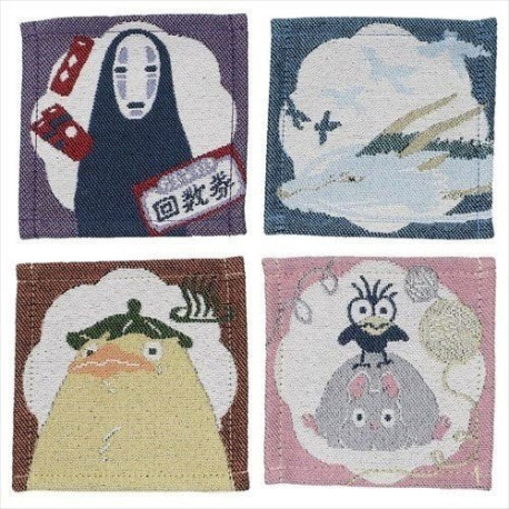 El viaje de Chihiro Pack de 4 Posavasos Characters