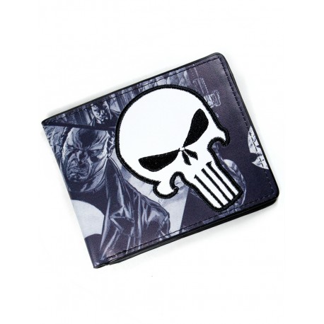 Cartera Punisher bordada