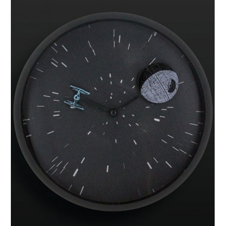 Horloge murale Star Wars 3D noir