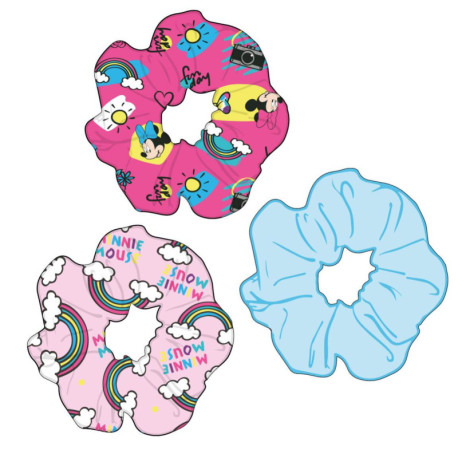 HAIR ACCESSORIES SCRUNCHIES 3 PIECES MINNIE
