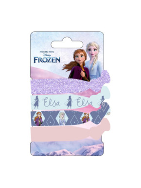 ACCESORIOS PELO ELÁSTICOS 4 PIEZAS FROZEN II