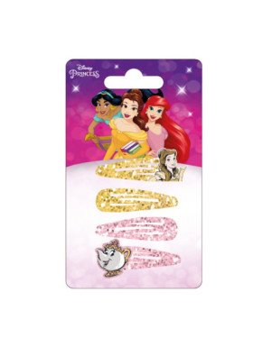 HAIR ACCESSORIES CLIPS 4 PIECES PRINCESS