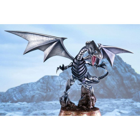 Yu-Gi-Oh! Estatua PVC Blue-Eyes White Dragon Silver Edition 35 cm