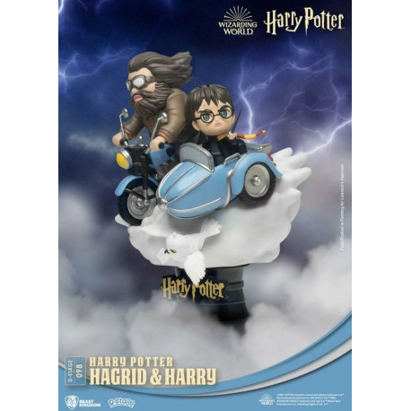 Diorama Harry Potter D-Stage Hagrid y Harry 15 cm