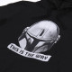 Sudadera negra casco The Mandalorian