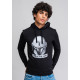 Sudadera negra casco The Mandalorian