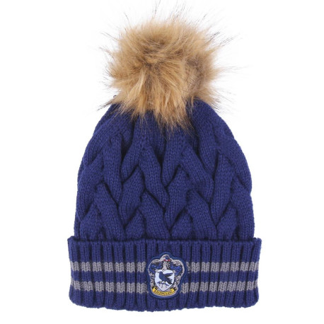 GORRO TRICOT POMPOM HARRY POTTER RAVENCLAW