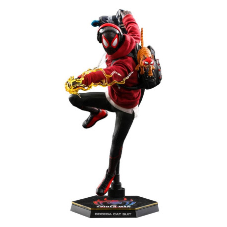 Spider-Man: Miles Morales Figura Videogame Masterpiece 1/6 Miles Morales Bodega Cat Suit 29 cm