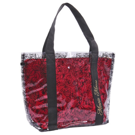 BOLSA SHOPPING TRANSPARENTE MINNIE