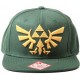 Gorra Zelda Trifuerza logo dorado verde