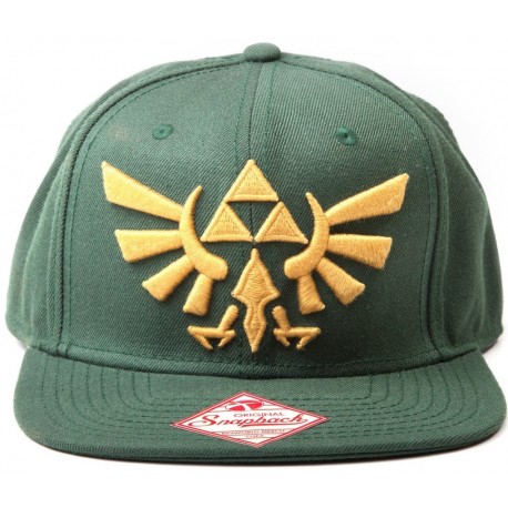 Gorra Zelda Trifuerza logo dorado verde