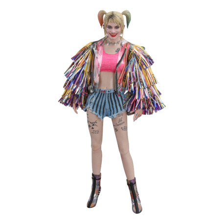 Birds of Prey Figura Movie Masterpiece 1/6 Harley Quinn (Caution Tape Jacket Version) 29 cm