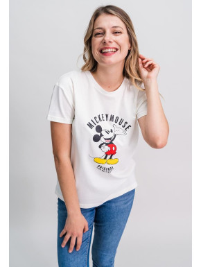 T-shirt Mickey Mouse blanc Disney