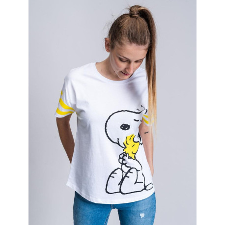 CAMISETA CORTA SINGLE JERSEY PUNTO SNOOPY