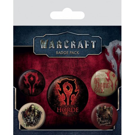 Set de chapas Warcraft la Horda