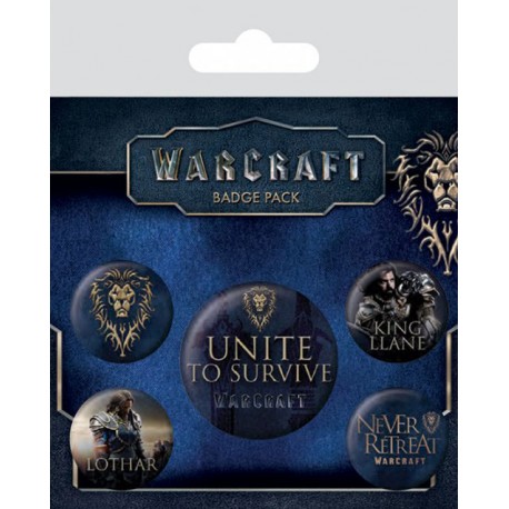 Set de chapas Warcraft la Alianza