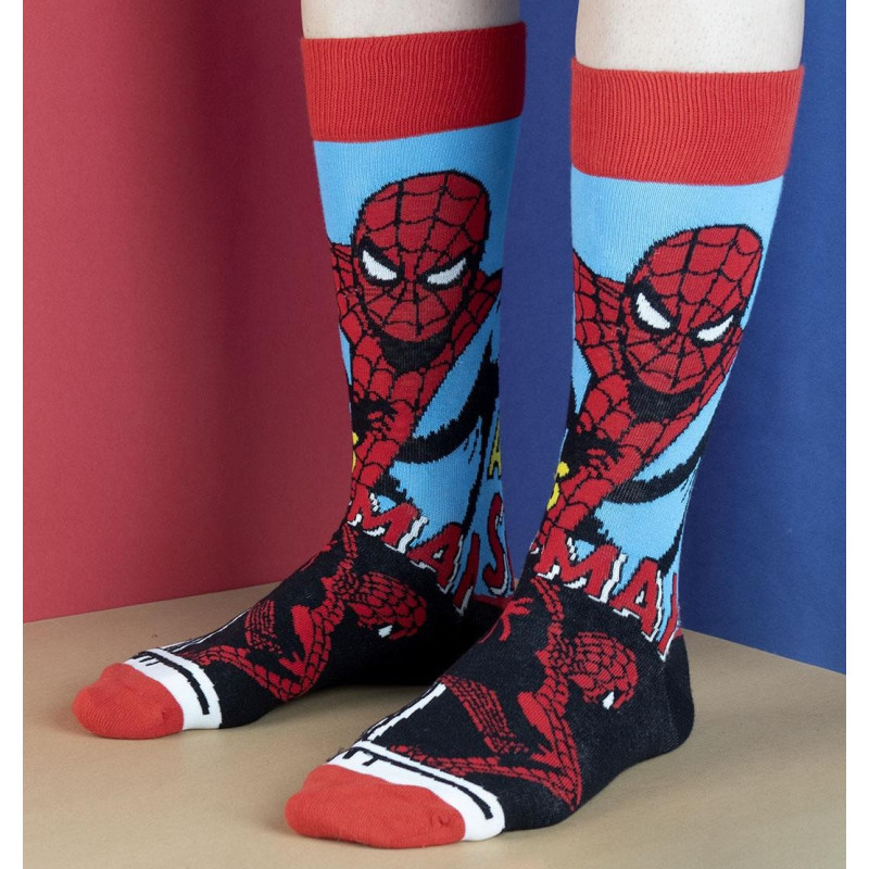 Marvel Calcetines Hombre Divertidos Pack Regalo 5 Pares Calcetines