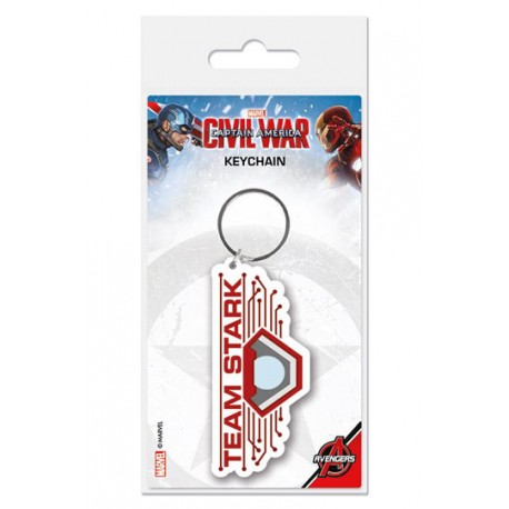 Keychain En Caoutchouc Équipe Stark