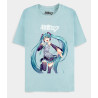Camiseta Azul Mujer Hatsune Miku Manga Corta