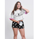 PIJAMA CORTO SINGLE JERSEY PUNTO SNOOPY