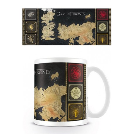 Cup Game of Thrones Map